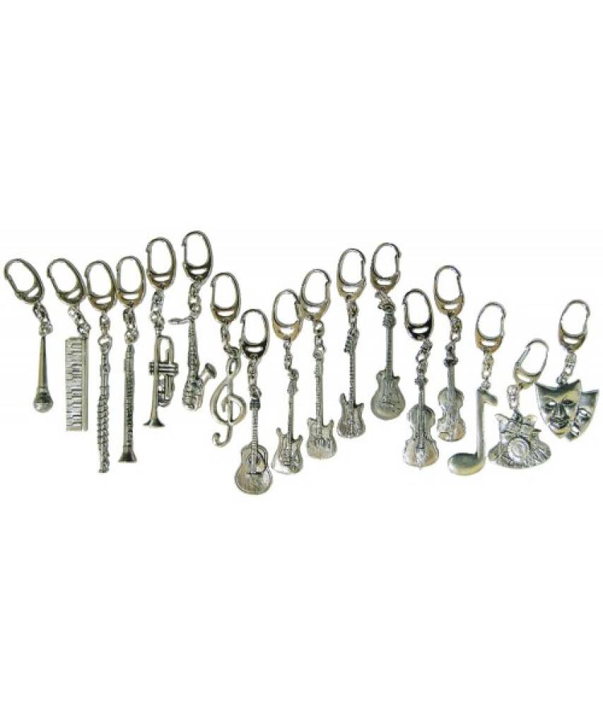 Pewter Keyring Clarinet